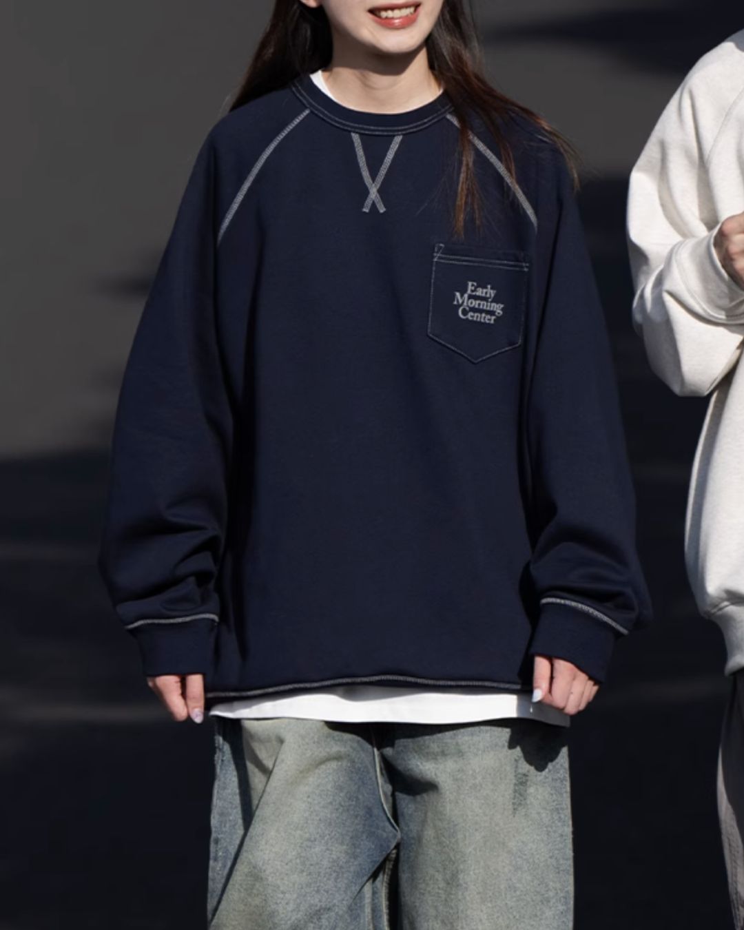 Simple Round Neck Sweat SW037