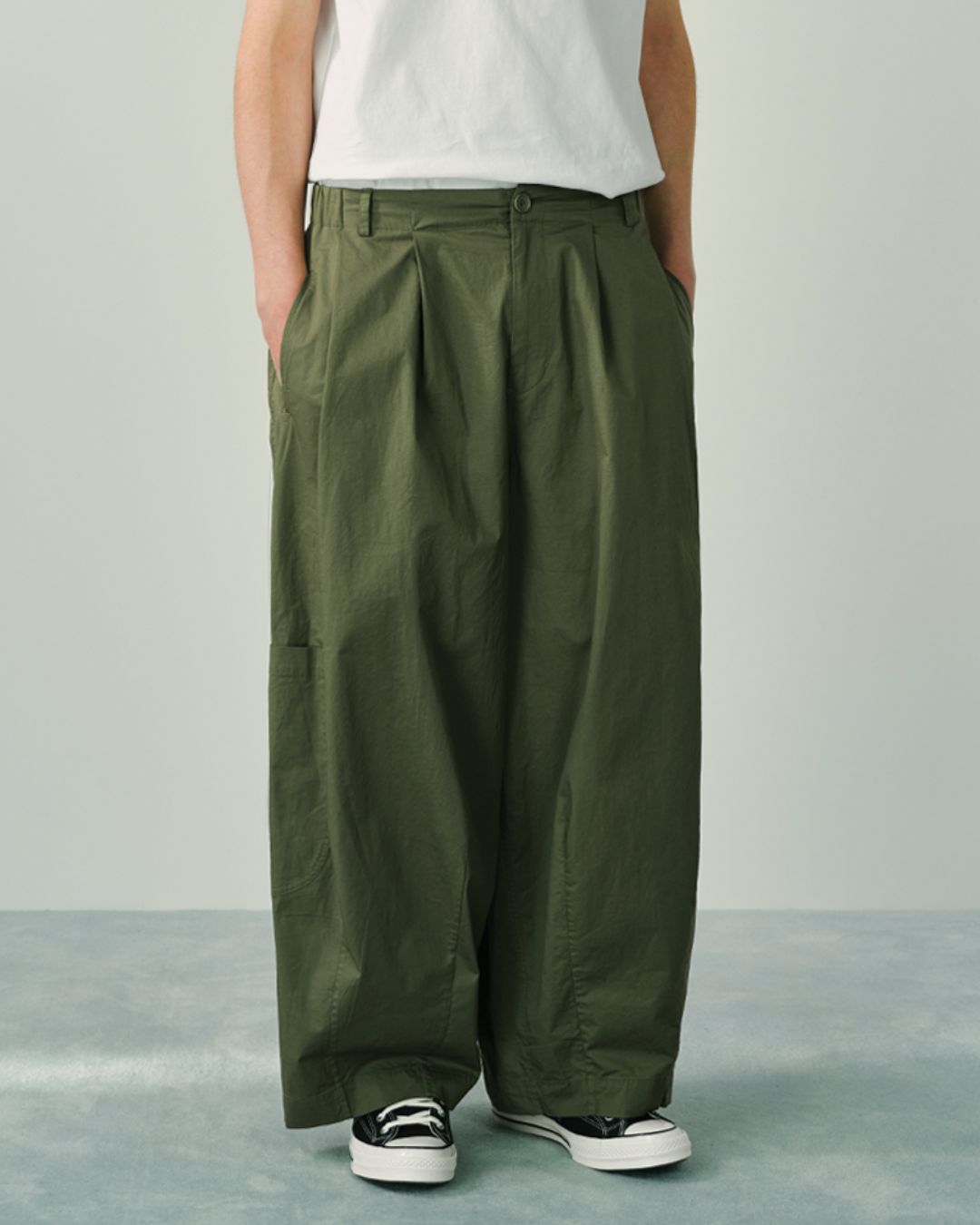 Work Wide Casual Pants WP077
