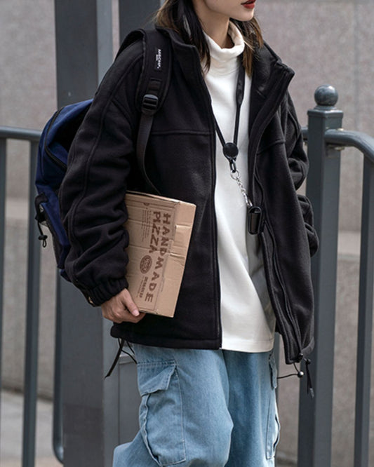 Fleece Simple Jacket JK023