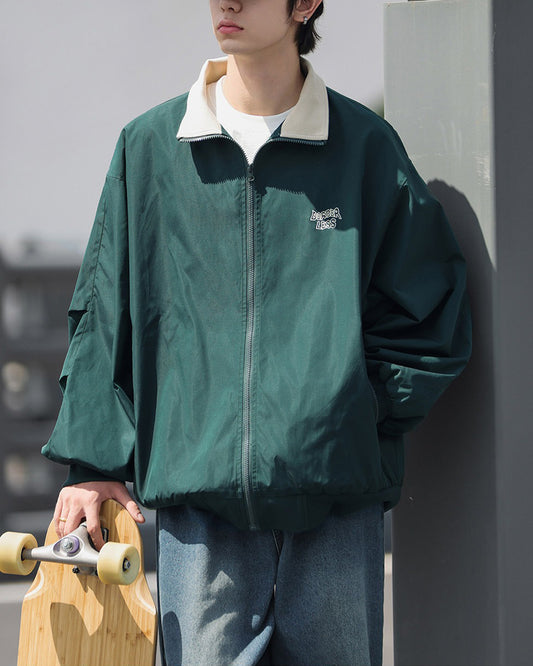 Bicolor Lapel Jacket JK124