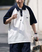 【10日以内お届け】Raglan Sleeve Polo-shirt SS031