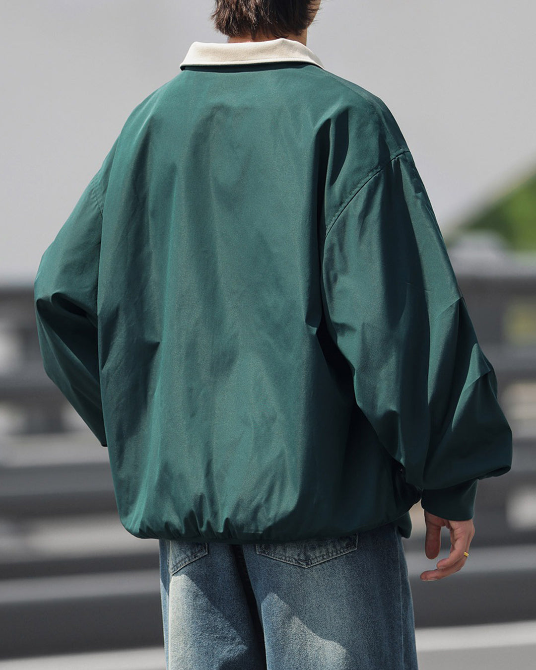 Bicolor Lapel Jacket JK124