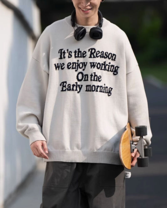 Lettered Logo Knit KN028