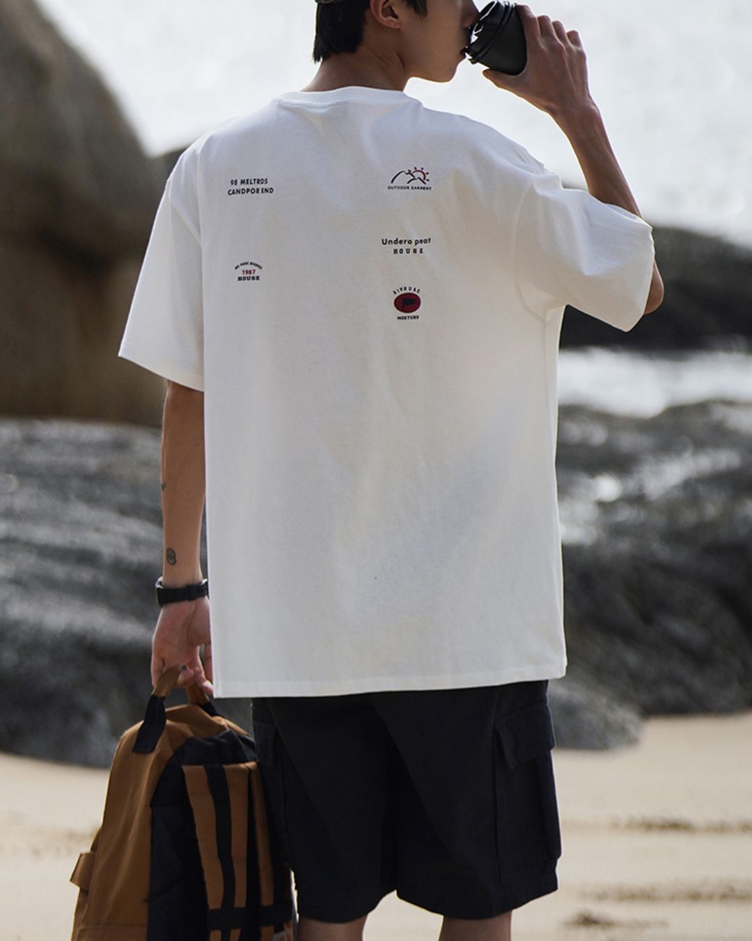 Back Logo Pocket T-shirt ST066