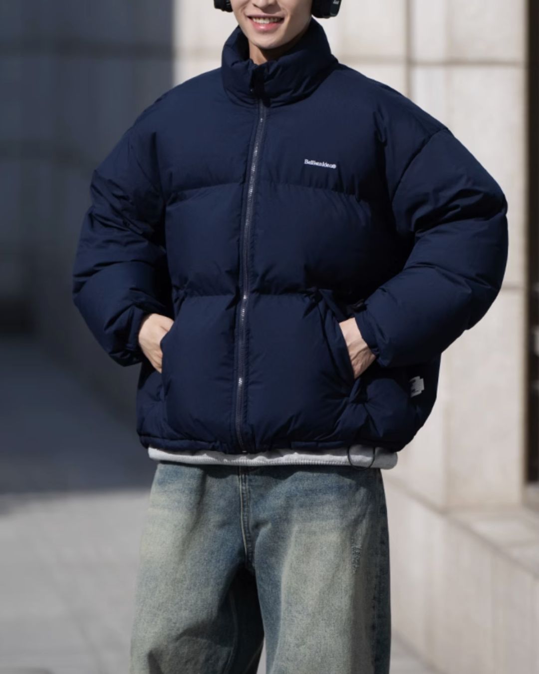 【翌日発送】Stand Collar Down Jacket DW003