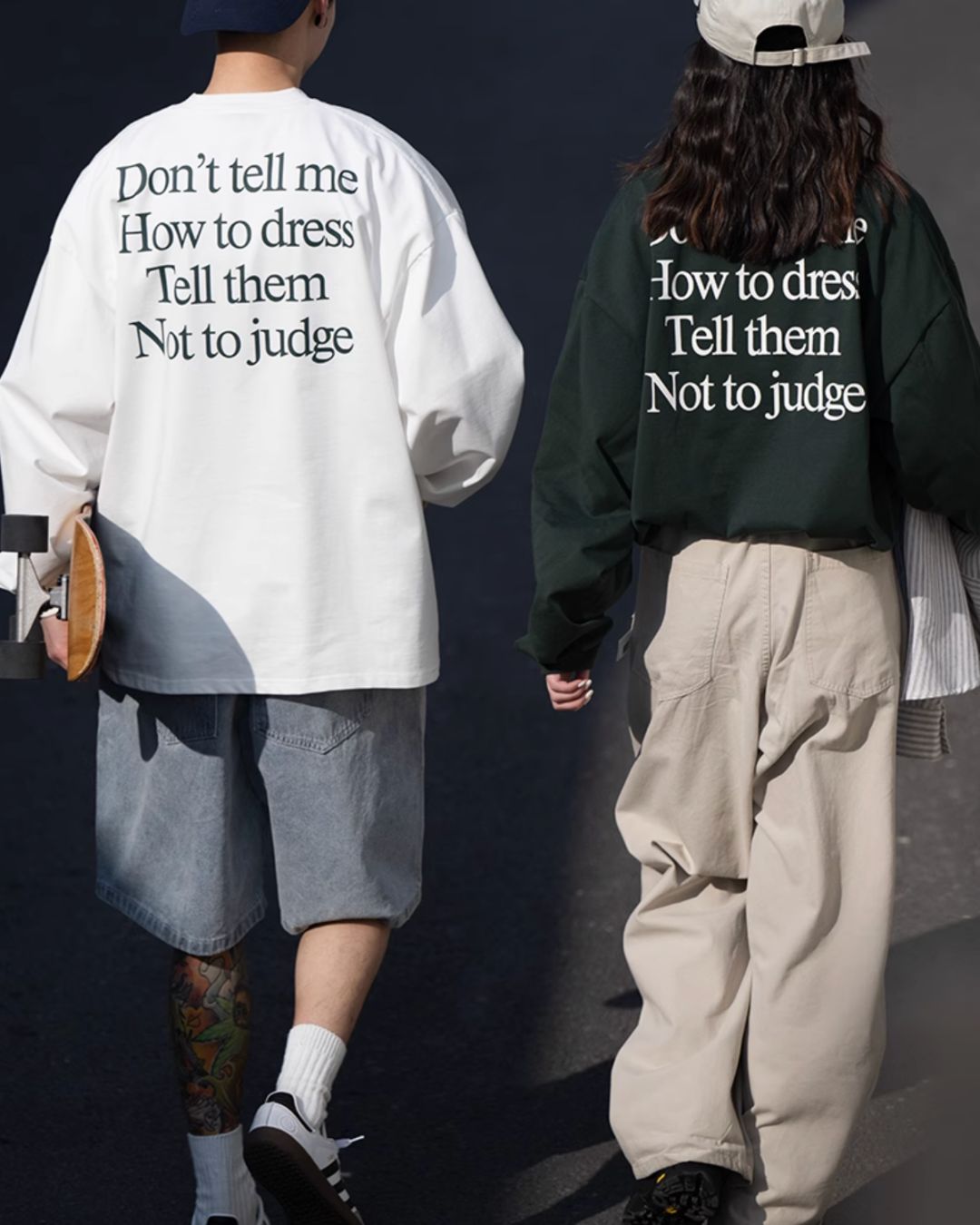 Back Print Lettered T-shirt LT037