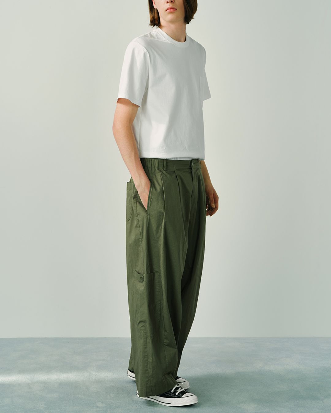 Work Wide Casual Pants WP077
