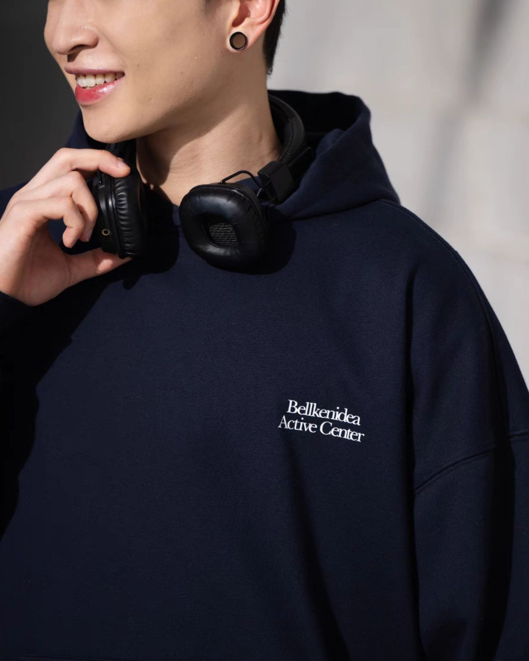Basic Text Logo Hoodie HD065