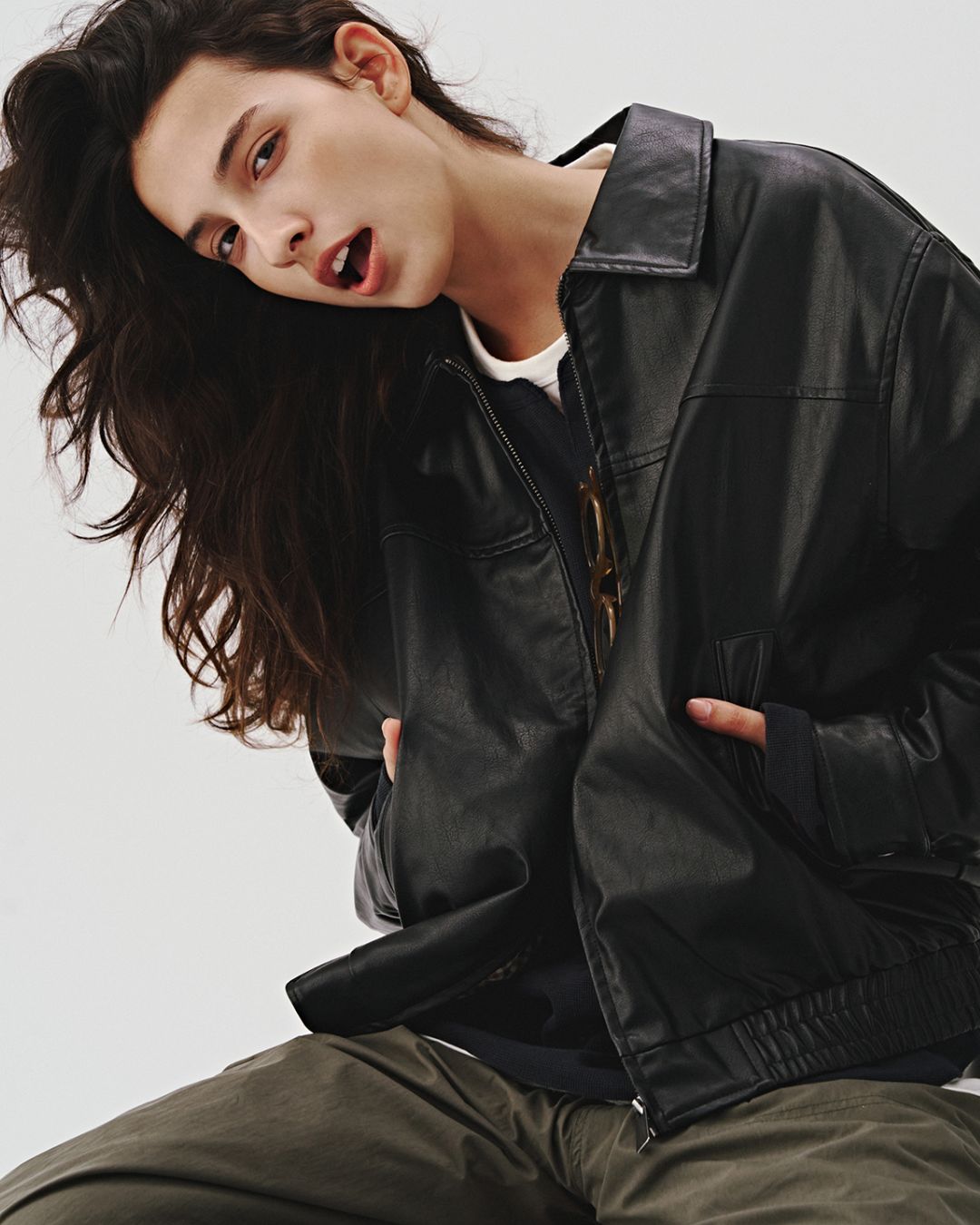 Basic Leather Jacket JK170
