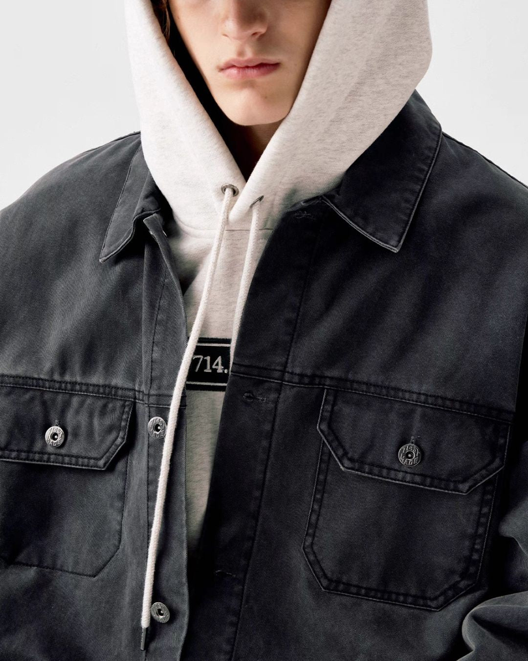 Washed Work Denim Jacket JK219