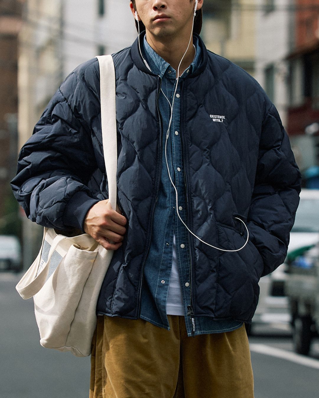 【一週間以内に発送】Quilted Down Jacket JK199