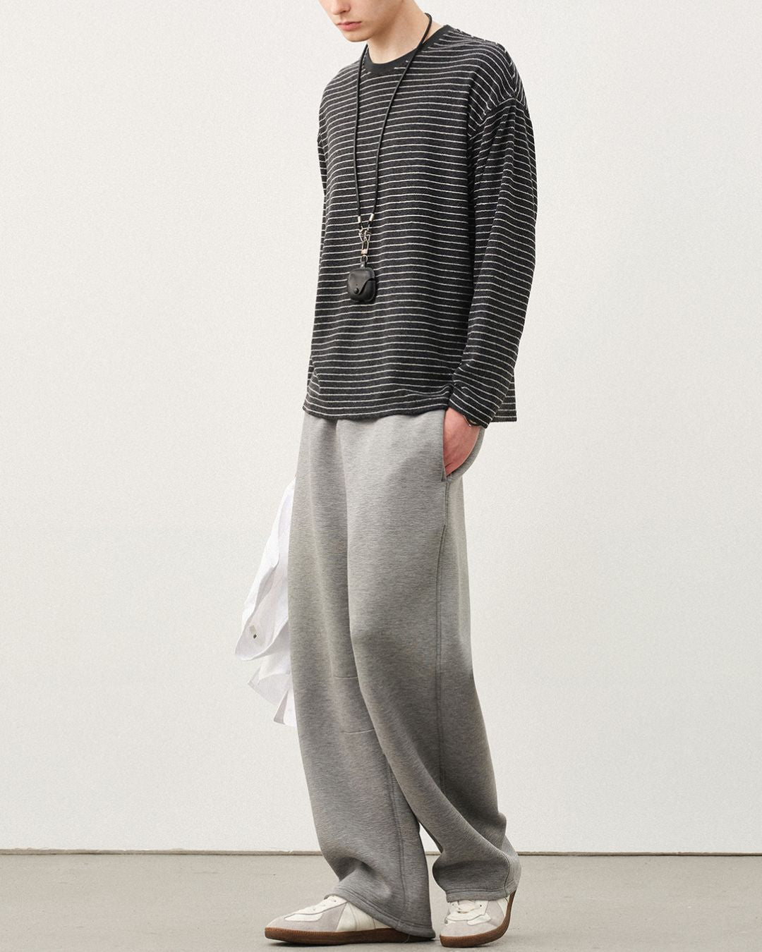 Terry Cloth Border T-shirt LT069