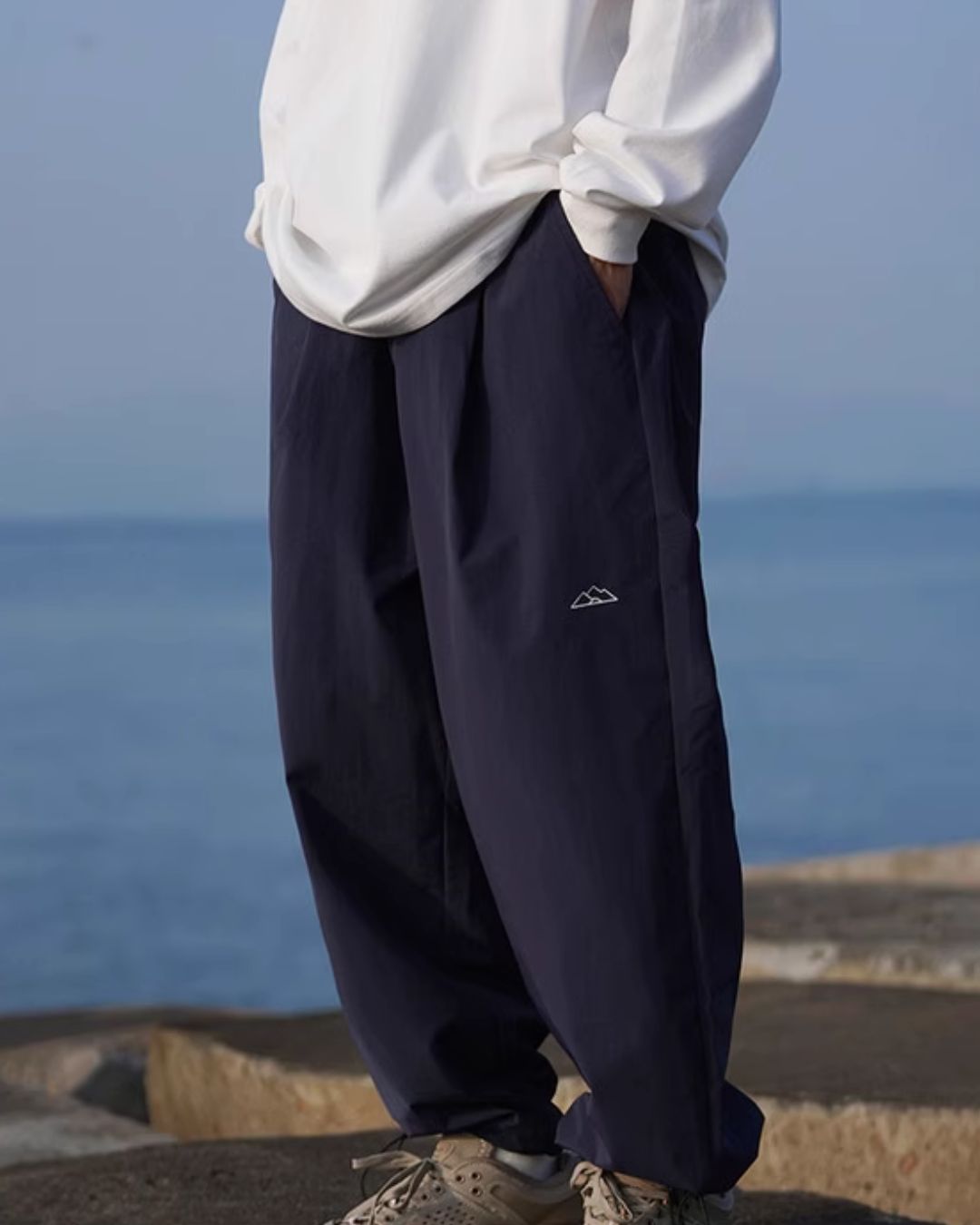 Drawstring Straight Pants TP014