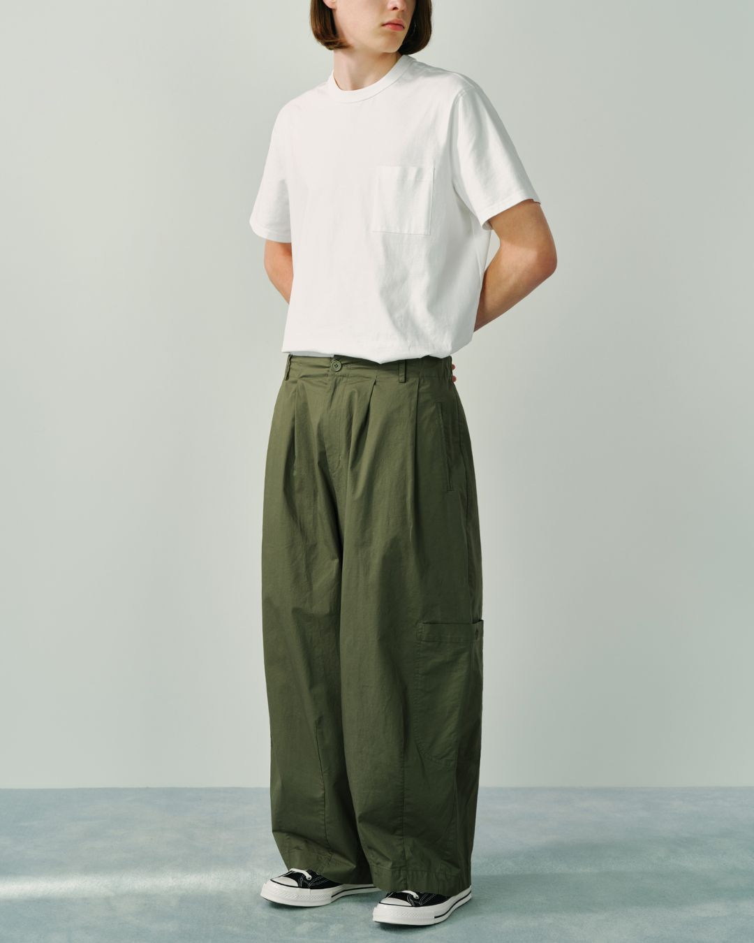 Work Wide Casual Pants WP077