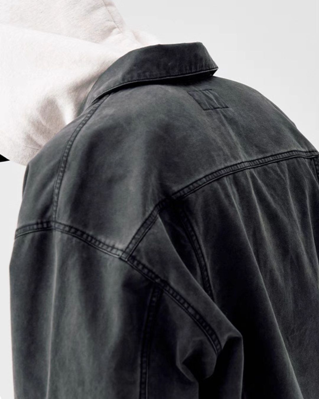 Washed Work Denim Jacket JK219