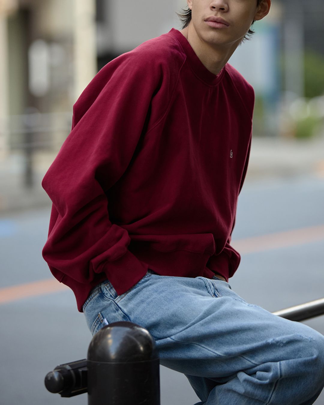 Crew Neck One Point Sweat SW087