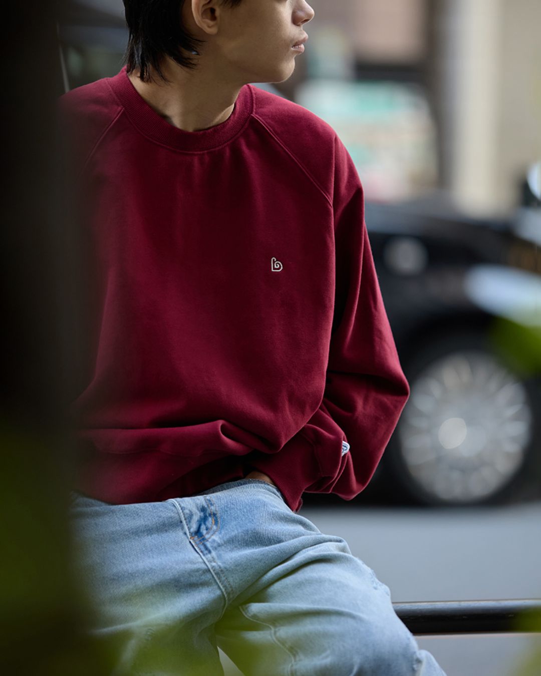 Crew Neck One Point Sweat SW087