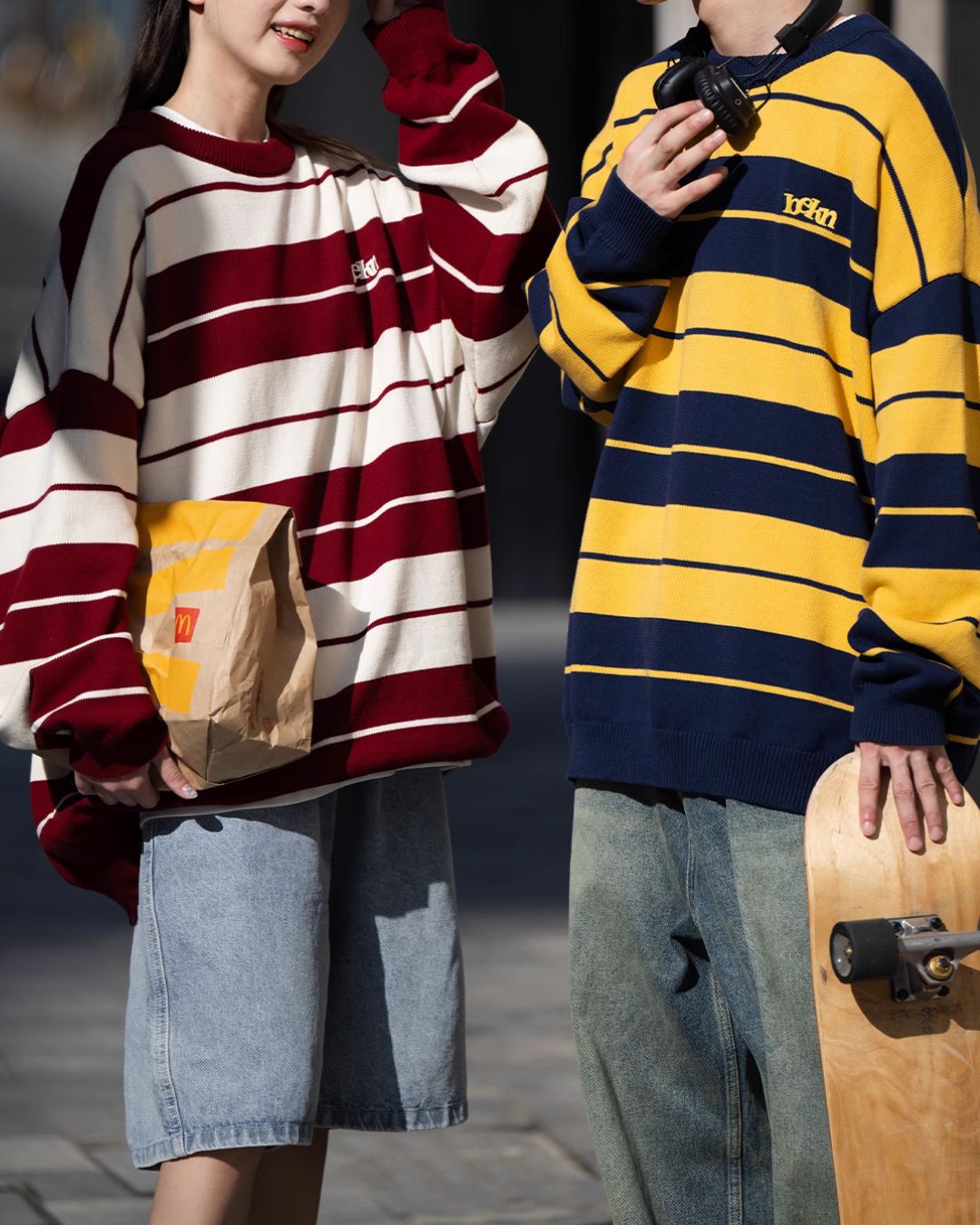 【10日以内お届け】Retro Border Sweat SW038