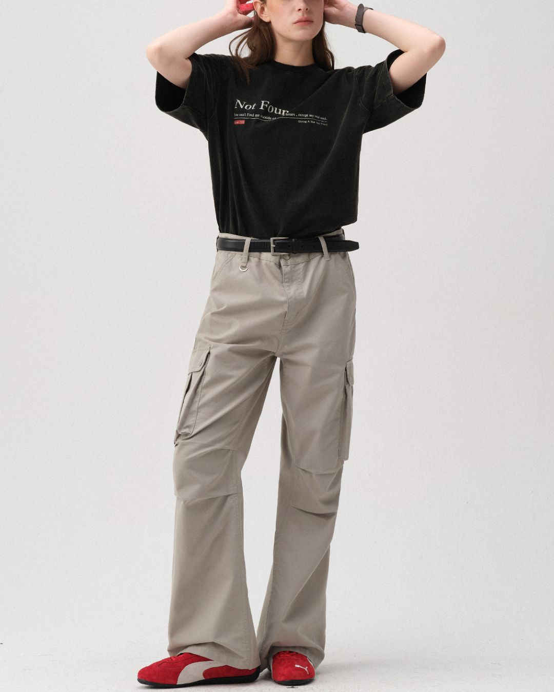 Washed Print T-shirt ST152