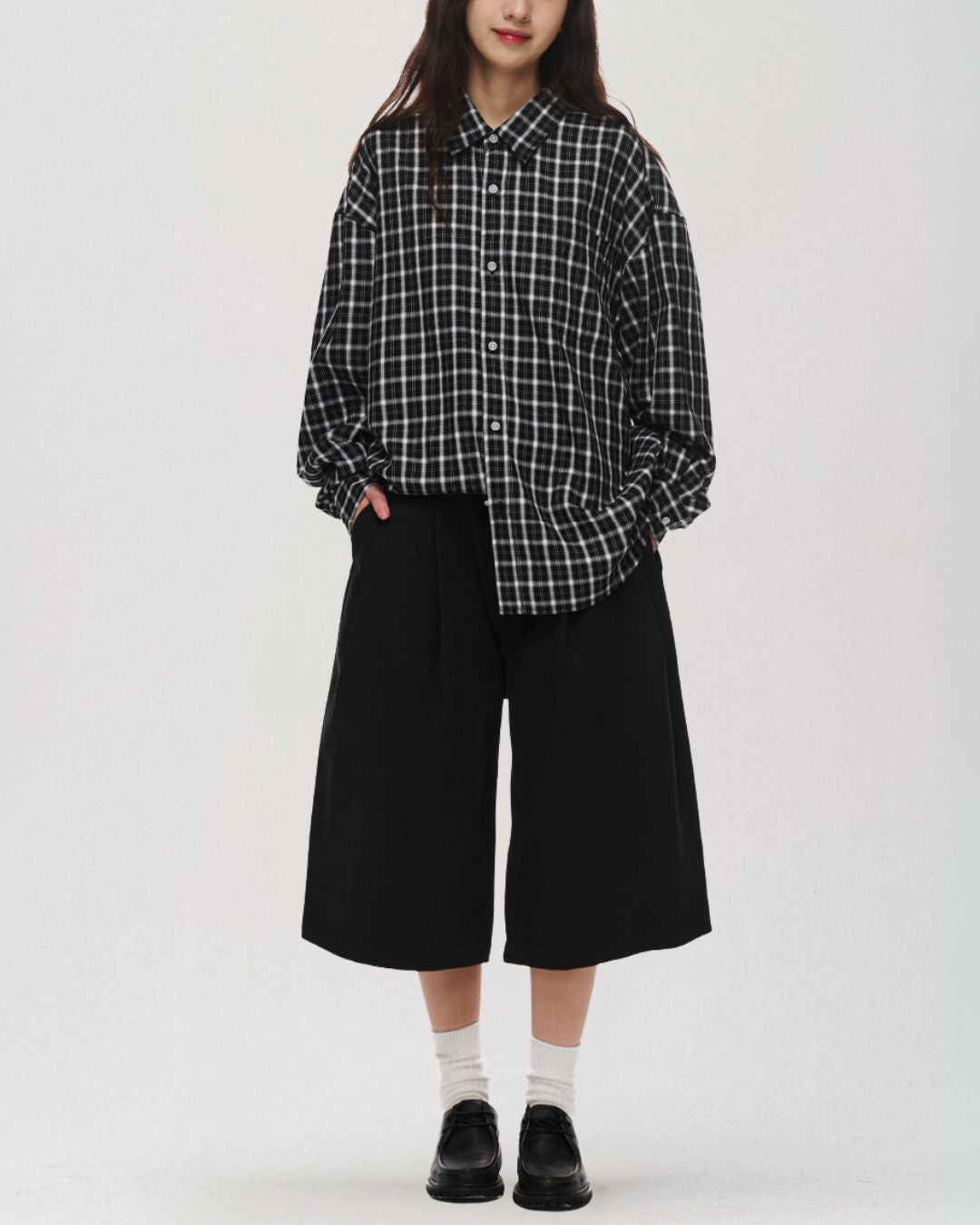 Retro Cotton Check Shirt LS099