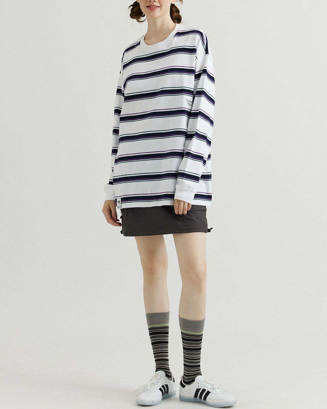 Contrast Border T-shirt LT071