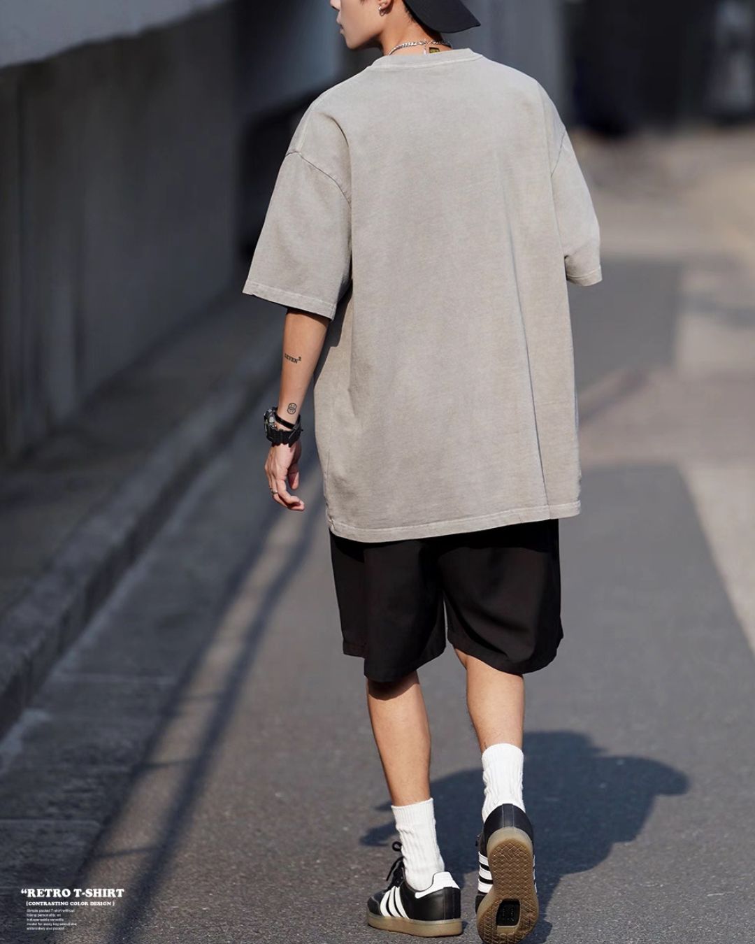 【セール】Washed Color One Point T-shirt ST122