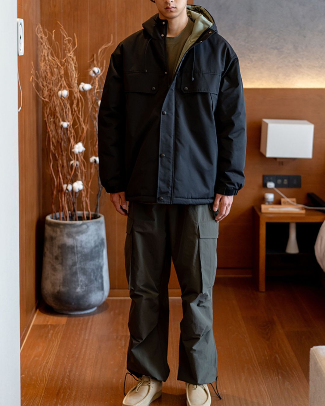 Padded Outdoor Hood Jacket JK241