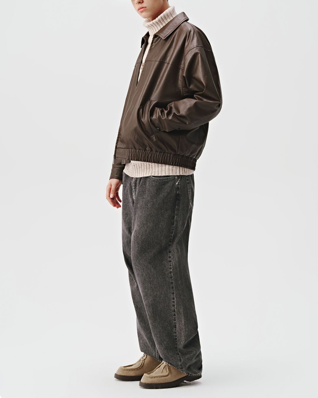 Basic Leather Jacket JK170