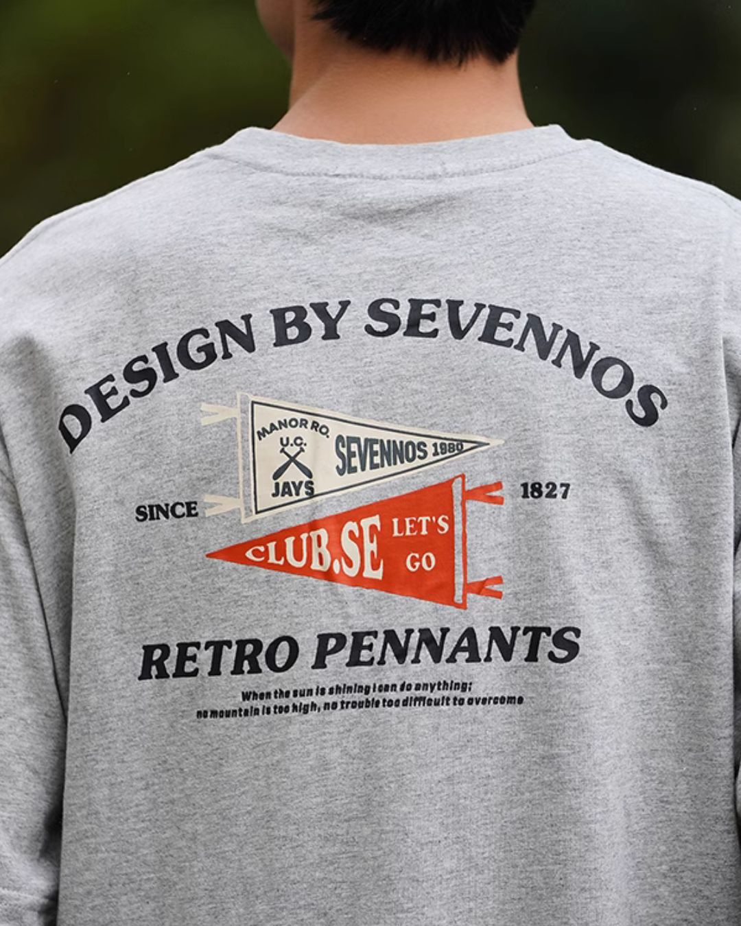 Cotton Back Print T-shirt ST069