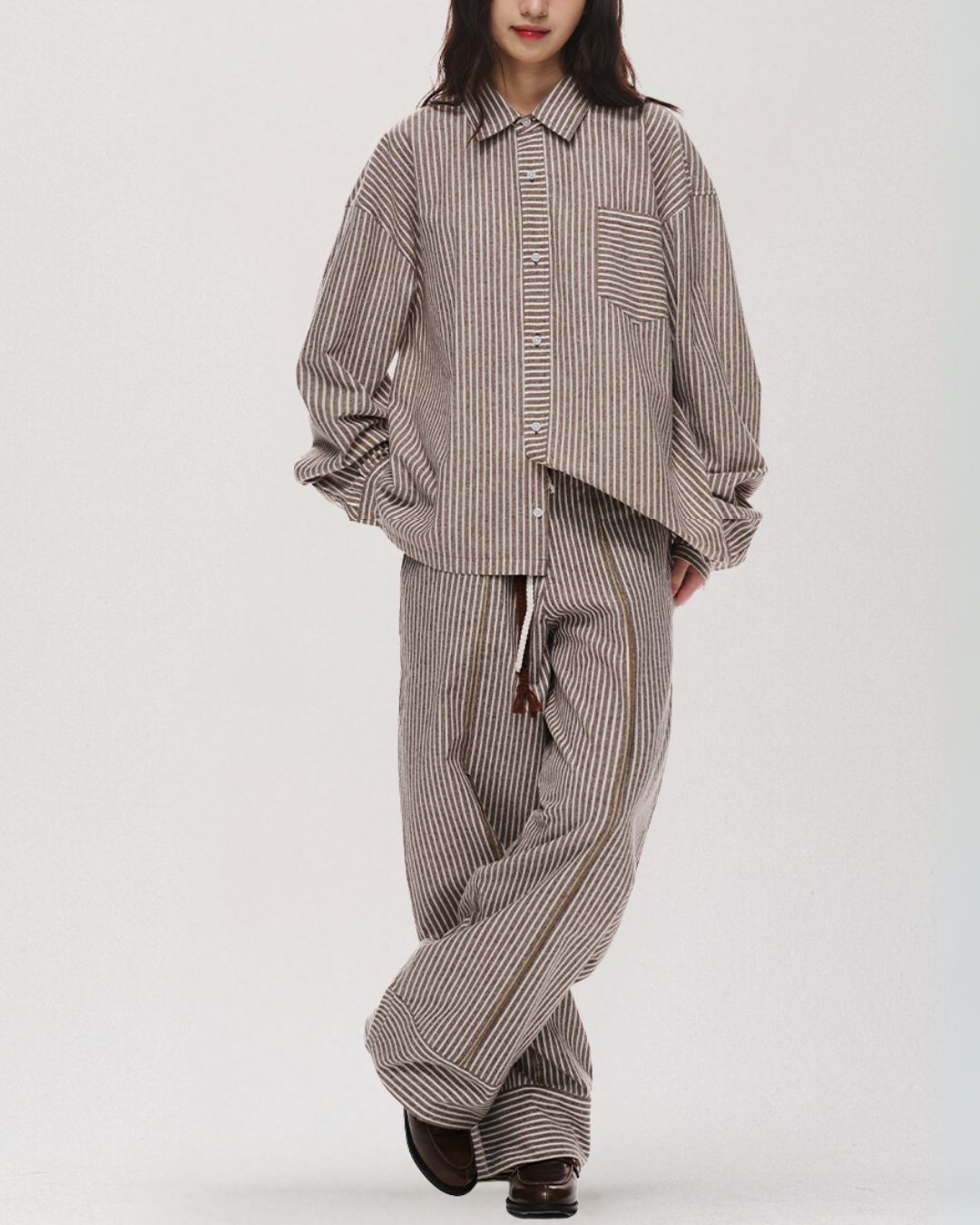 Cotton Striped Shirt LS097