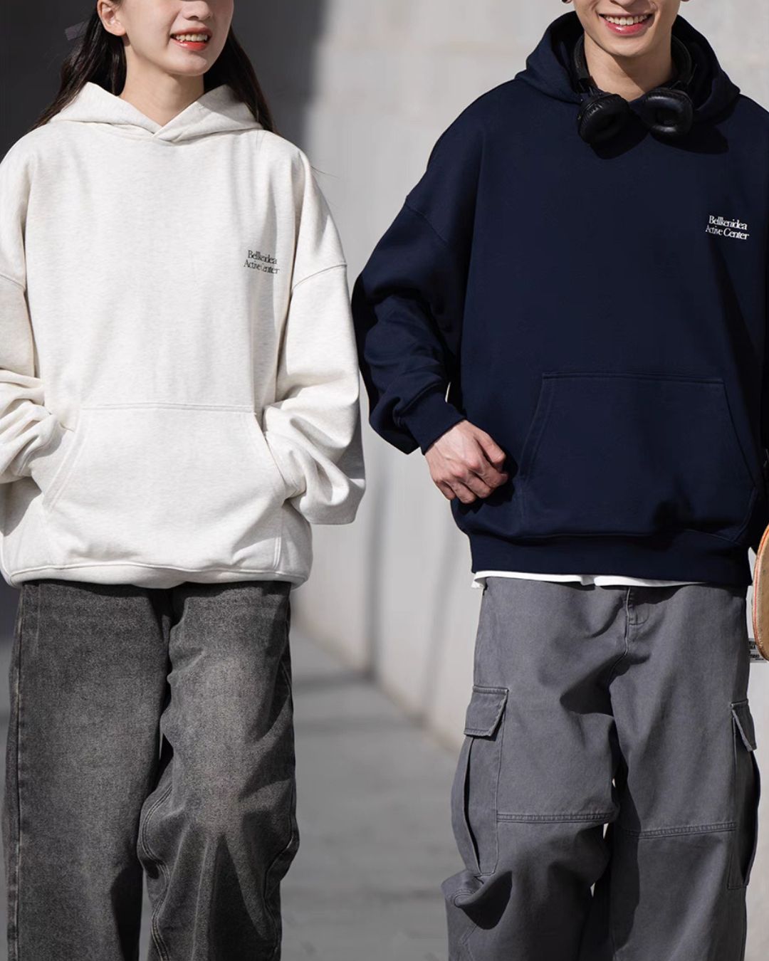 Basic Text Logo Hoodie HD065