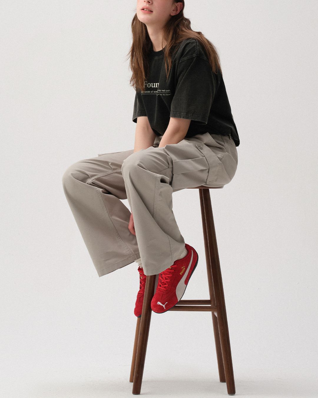 Washed Print T-shirt ST152