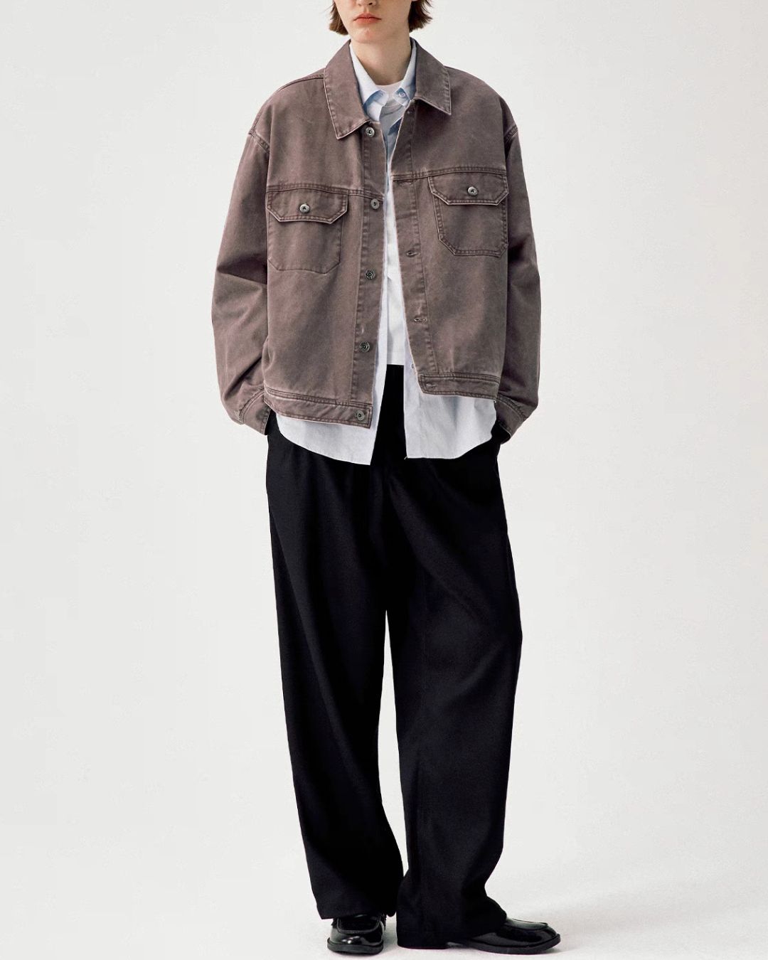 Washed Work Denim Jacket JK219