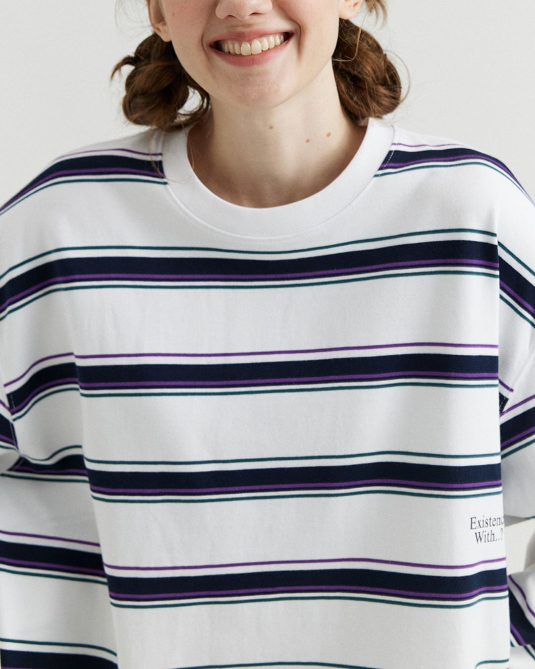 Contrast Border T-shirt LT071