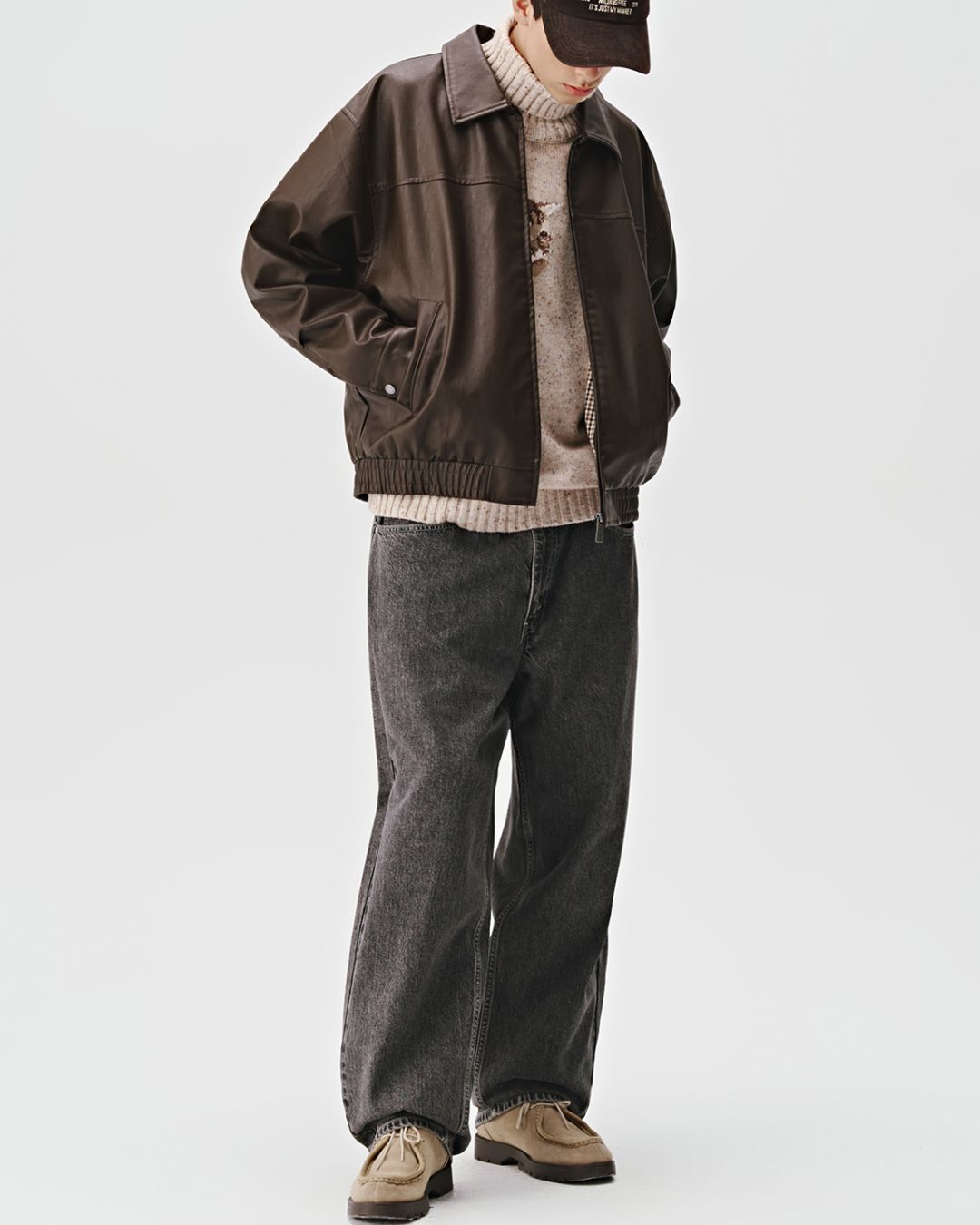 Basic Leather Jacket JK170