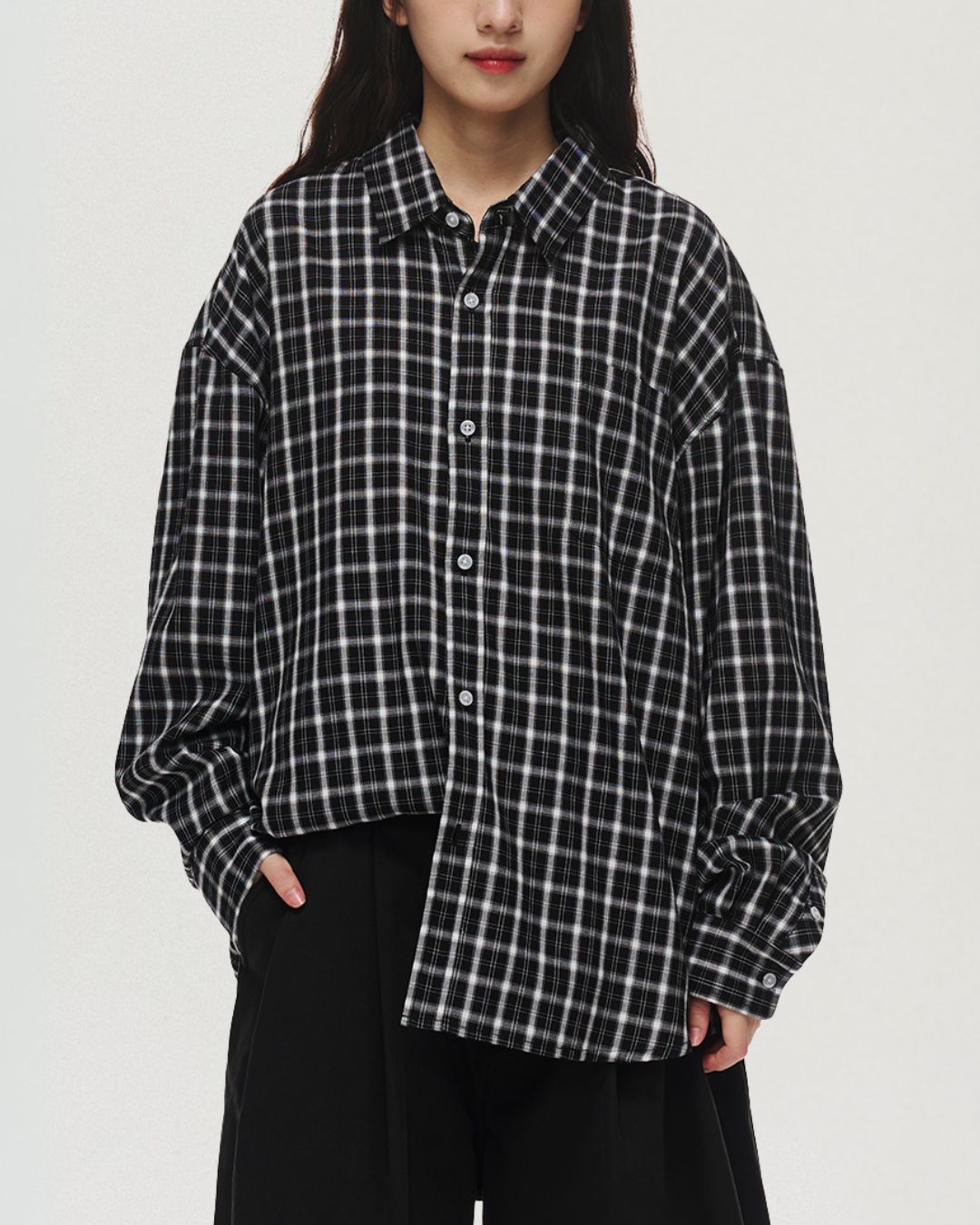 Retro Cotton Check Shirt LS099