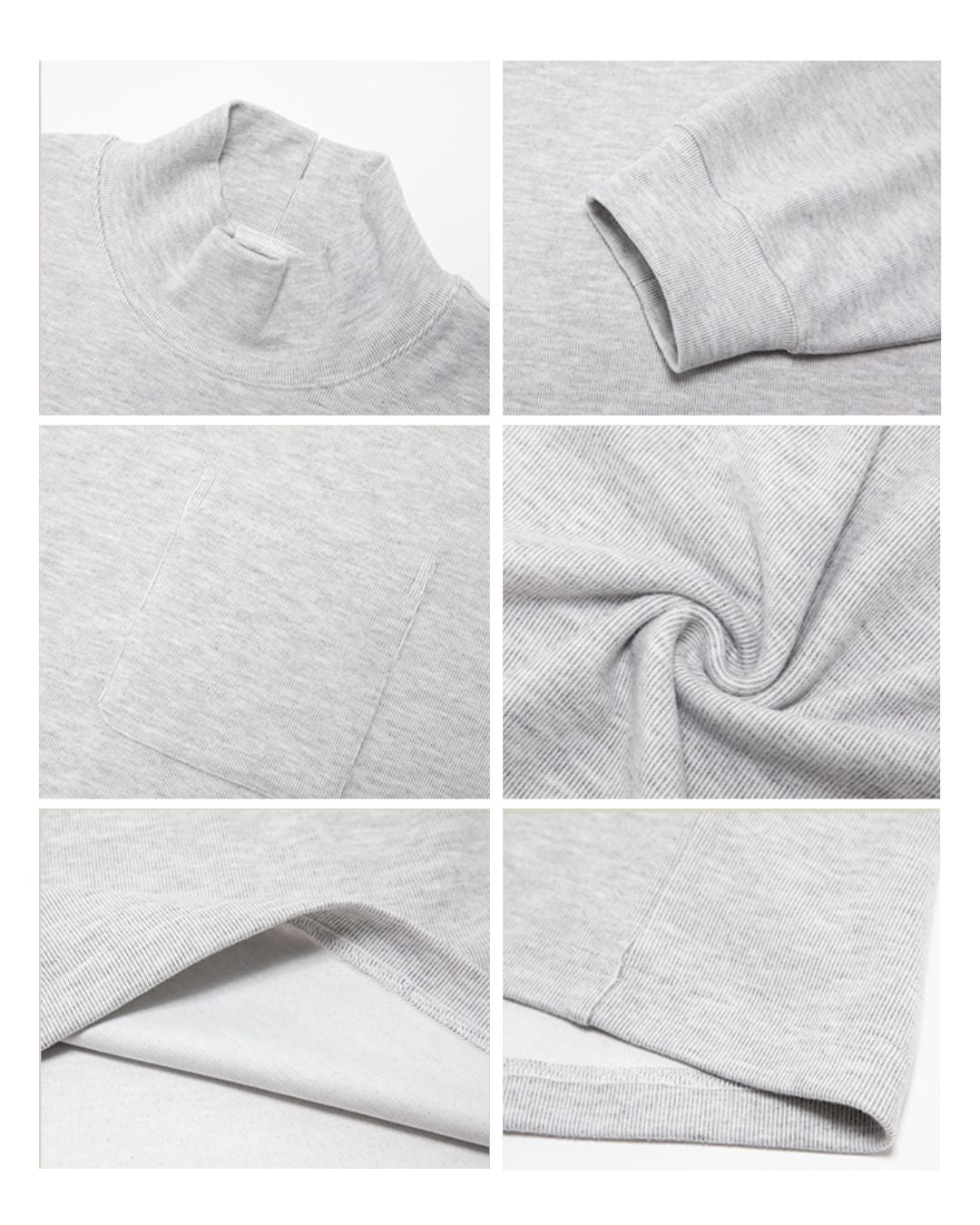 High-neck Pocket T-shirt LT078