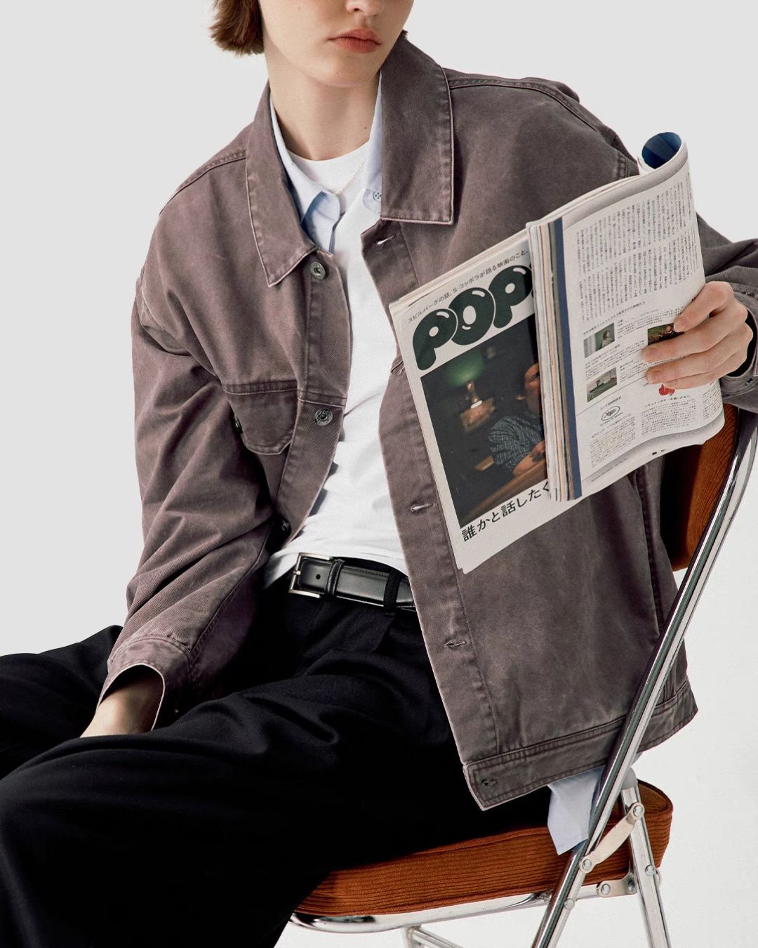 Washed Work Denim Jacket JK219