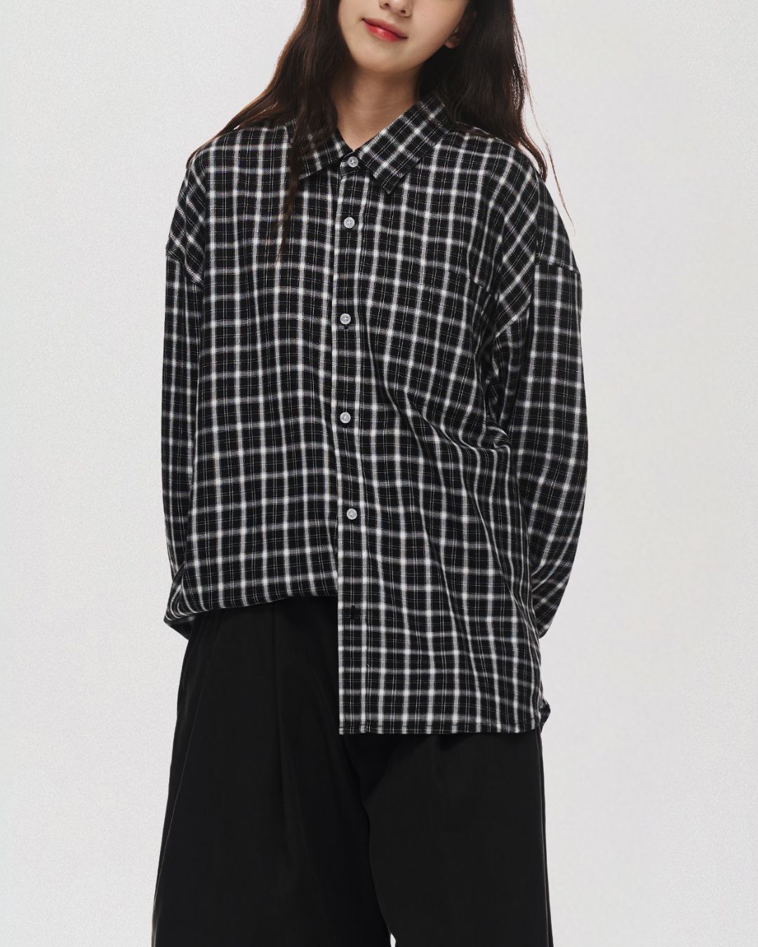 Retro Cotton Check Shirt LS099