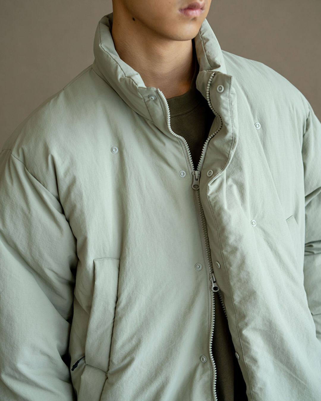 Scarf & Stand-collar Padded Jacket JK240