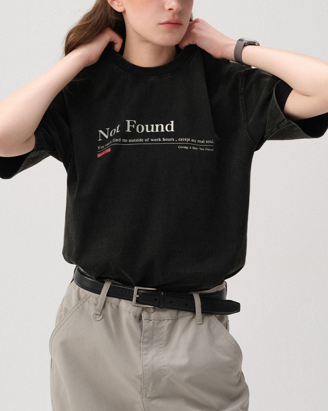 Washed Print T-shirt ST152