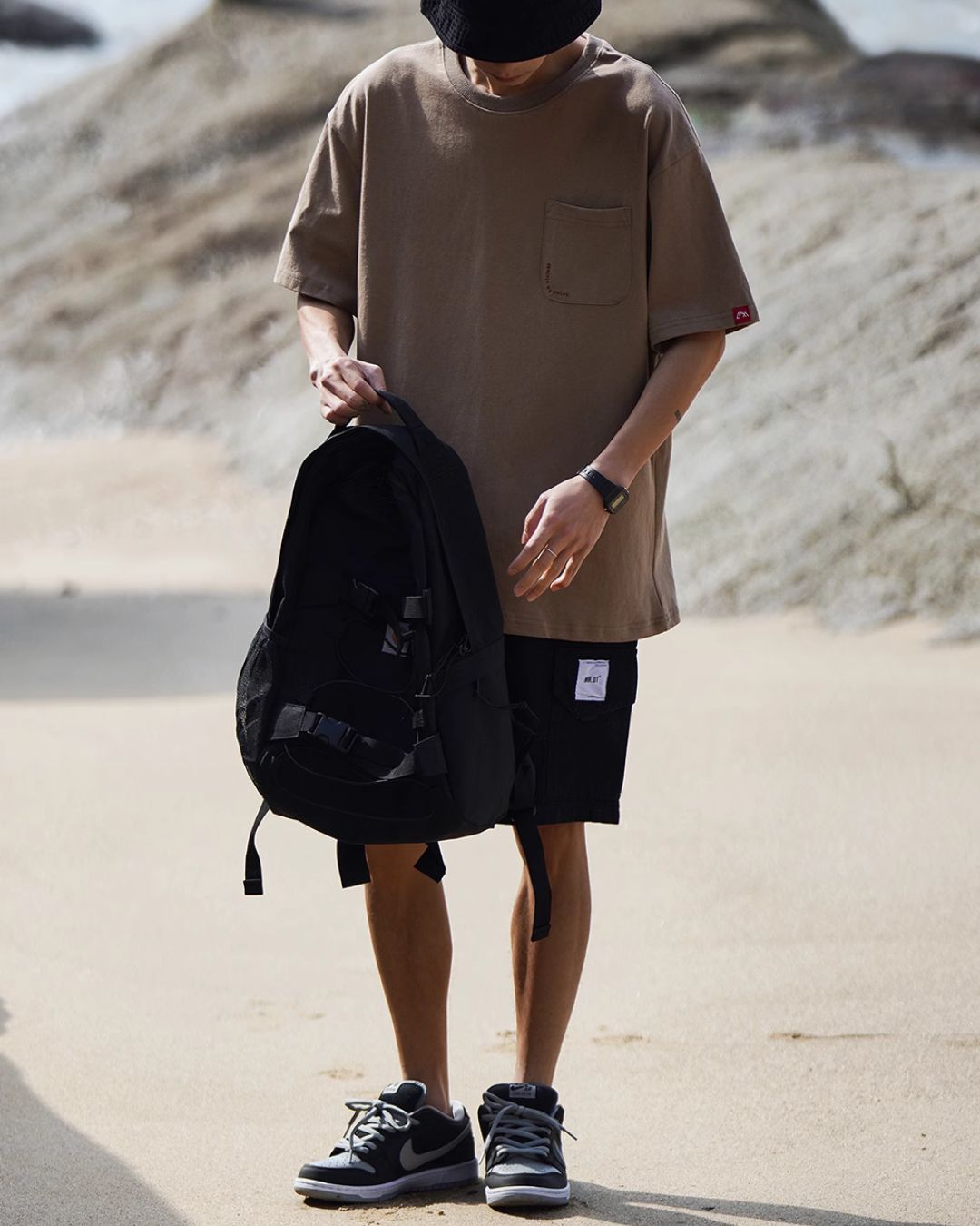 Back Logo Pocket T-shirt ST066