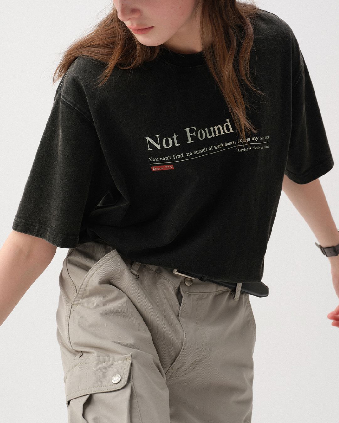 Washed Print T-shirt ST152