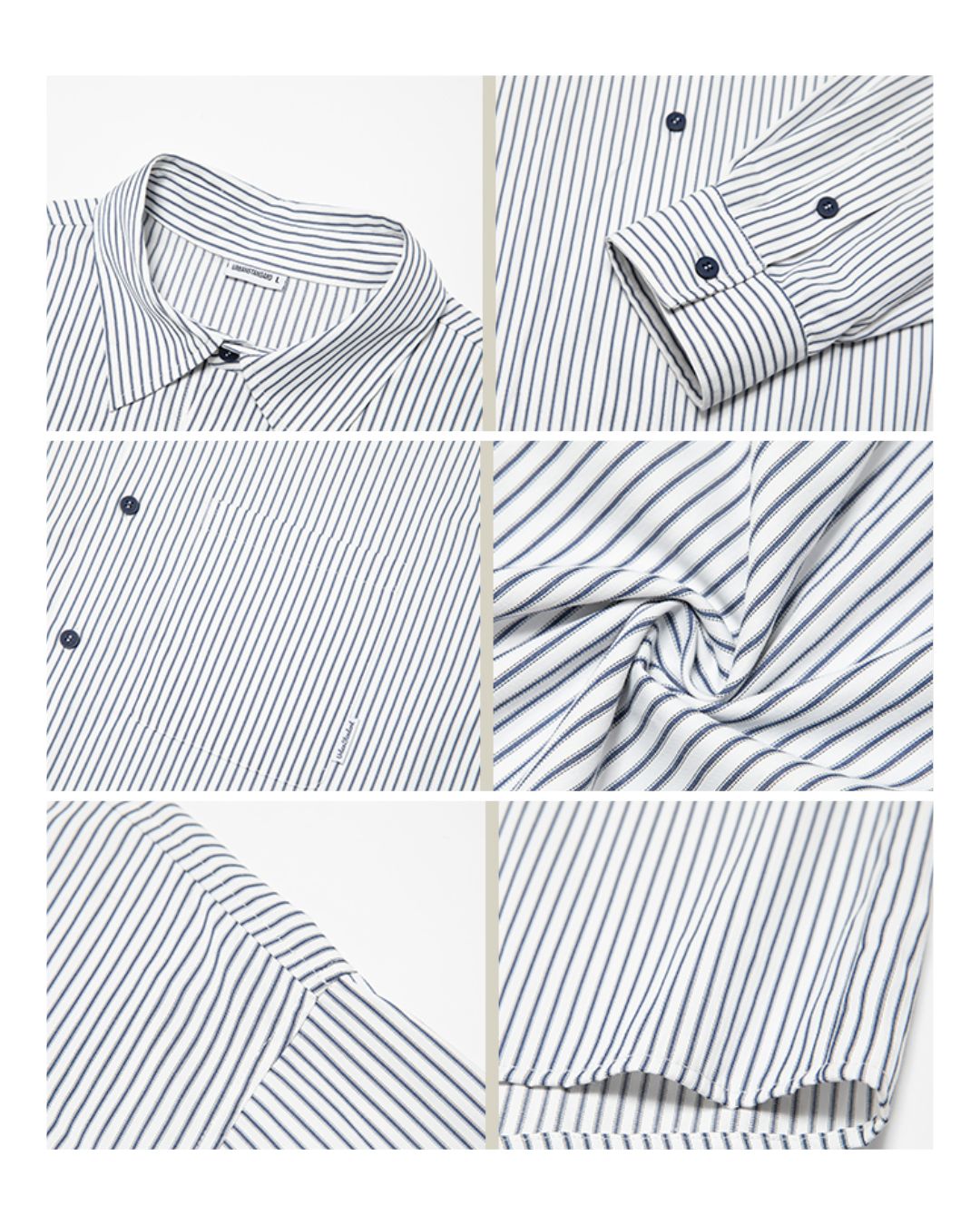 Oversized Striped Shirt LS095