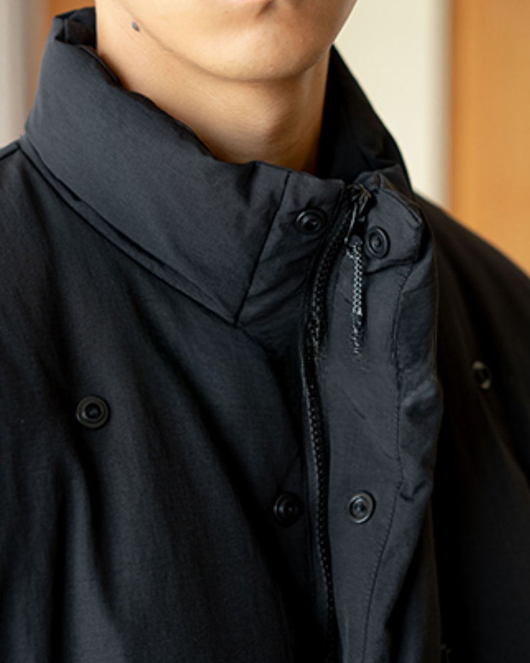 Scarf & Stand-collar Padded Jacket JK240