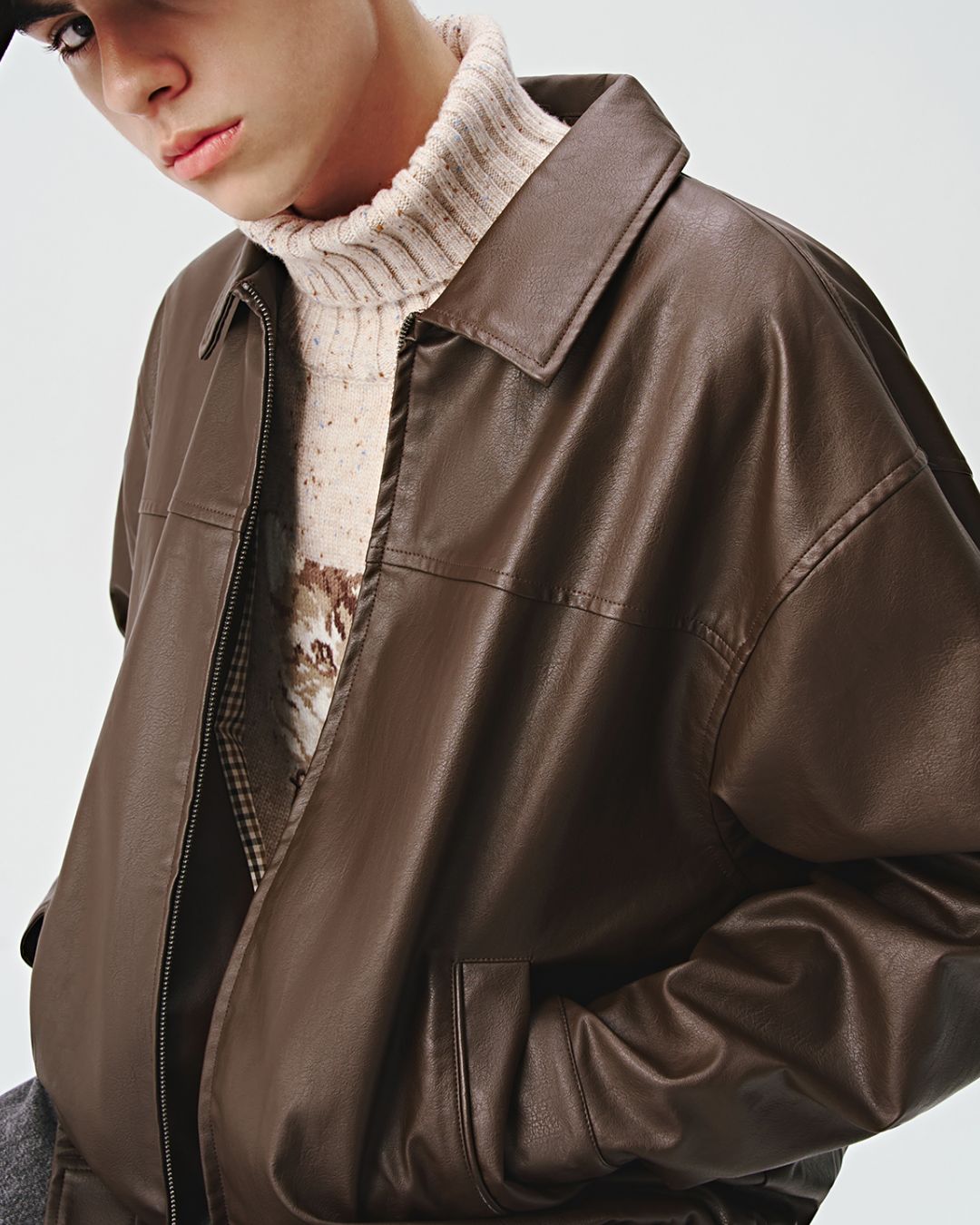 Basic Leather Jacket JK170