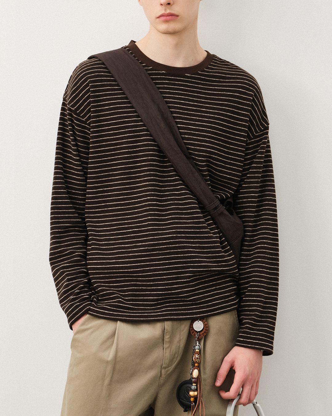 Terry Cloth Border T-shirt LT069