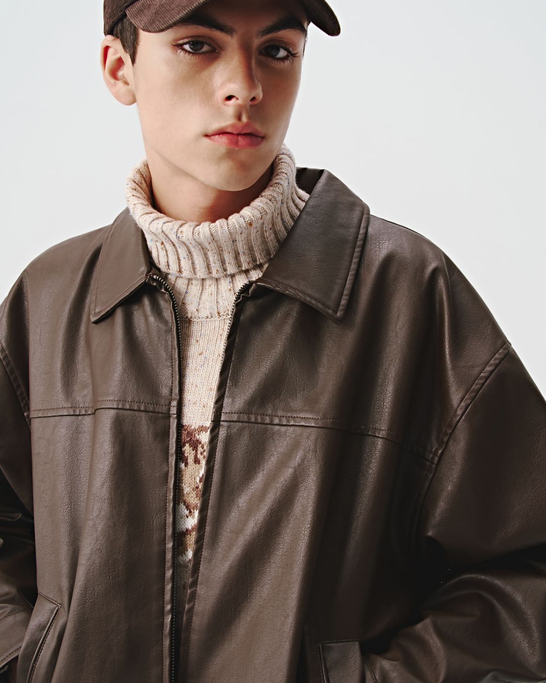 Basic Leather Jacket JK170