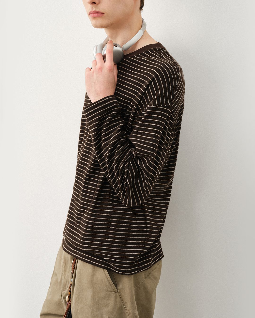 Terry Cloth Border T-shirt LT069