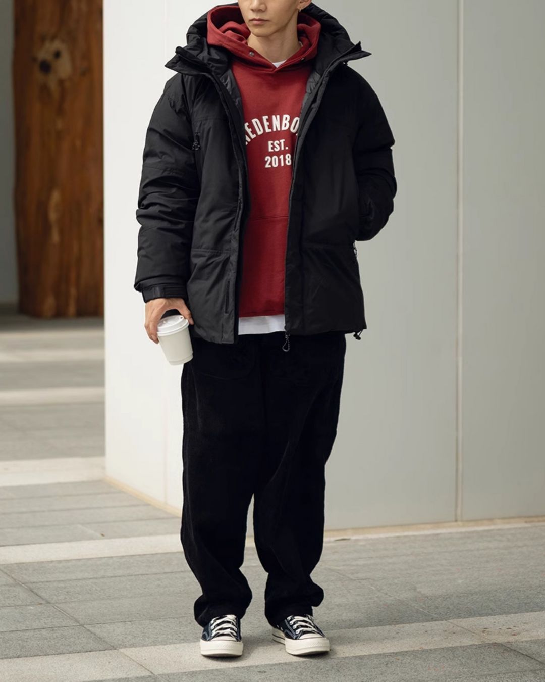 White Duck Hooded Down DW018